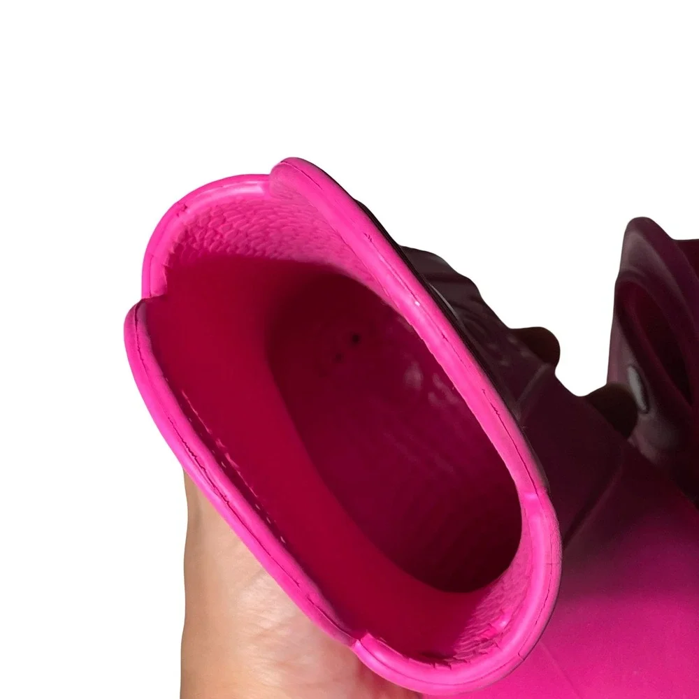 Crocs Handle It Rain Boot Toddler Pink Waterproof Pull On Boots 12803 Size C6